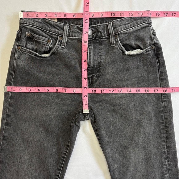 Levi’s 502 30x32 Taper Fit Men’s Jeans, Gray, Zip and Button Fly - Picture 9 of 16